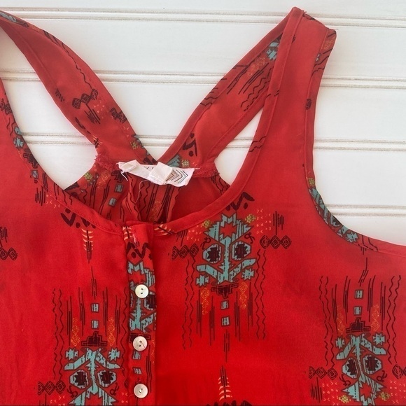 Tribal tank top blouse Size Small - Picture 6 of 9